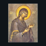 Vår Dam i den ortodoxa kristna ikonen Vykort<br><div class="desc">Vårt vykort Dam för den ortodoxa kristna ikonen.</div>