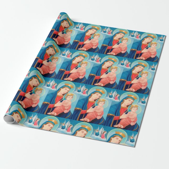 Vår Dam i den perpetuella hjälpen-katolska Presentpapper (Utrullad)