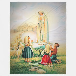 Vår Dam i Fatima 1917 Fleecefilt