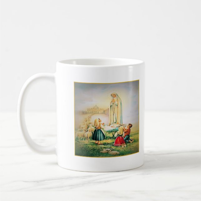 Vår Dam i Fatima 1917 Kaffemugg (Vänster)