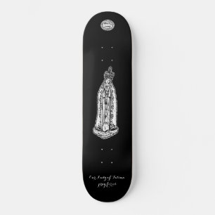 Vår Dam i Fatima Skateboard, 8 1/8-tums däck Mini Skateboard Bräda 18,5 Cm