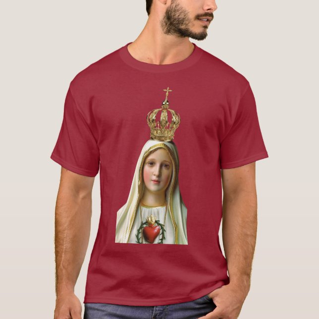 Vår Dam i Fatima T Shirt (Framsida)