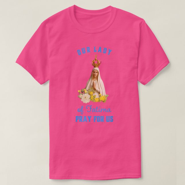 Vår Dam i Fatima TCatoliska religionens gåva T Shirt (Design framsida)