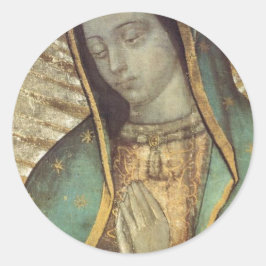 VÅR DAM I GUADALUPE RUNT KLISTERMÄRKE