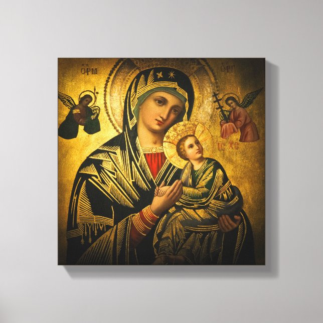 Vår Dam i Perpetual Help Canvastryck (Framsida)