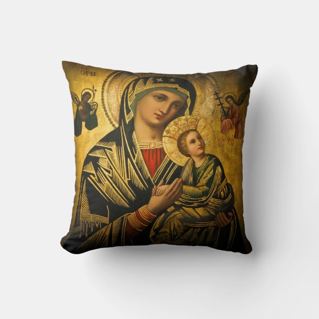 Vår Dam i Perpetual Help Kudde (Framsida)