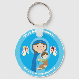 Vår Dam i Perpetual Help Nyckelring