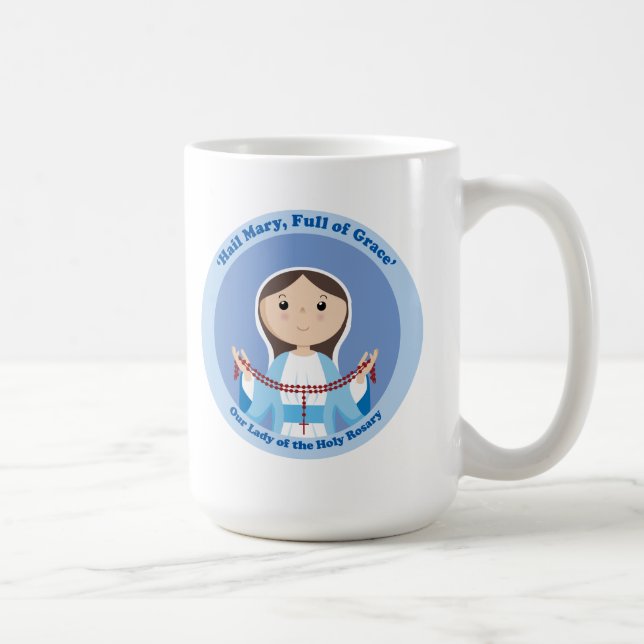 Vår Dam i Rosary Kaffemugg (Höger)