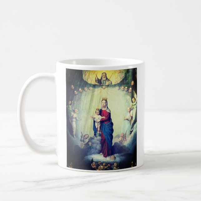 Vår Dam i Rosary Kaffemugg (Vänster)