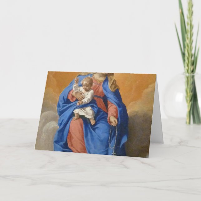 Vår Dam i Rosary Kort (Framsida)