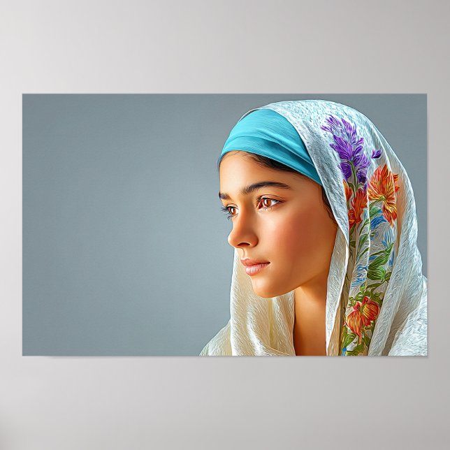 Vår Dam i Rosary Poster (Framsidan)