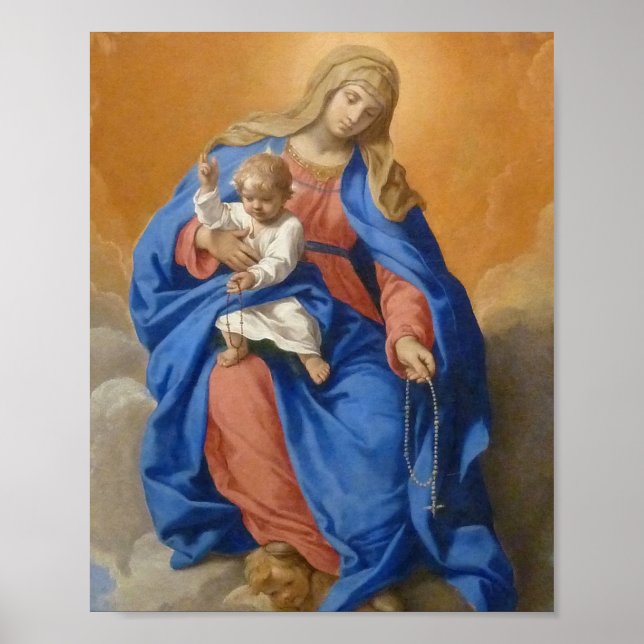 Vår Dam i Rosary Poster (Framsidan)