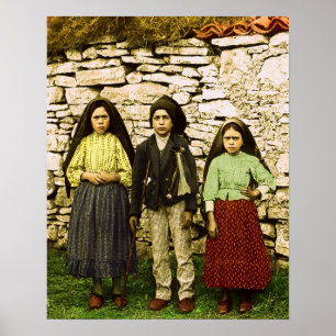Vår Dam på Fatima Virgin Mary Children Poster