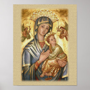 Vår Dam på ikonen Perpetual Help (Perpetual Help I Poster