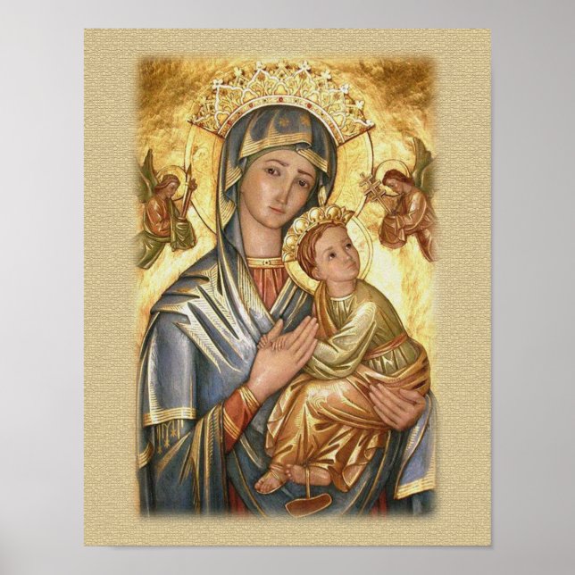 Vår Dam på ikonen Perpetual Help (Perpetual Help I Poster (Framsidan)