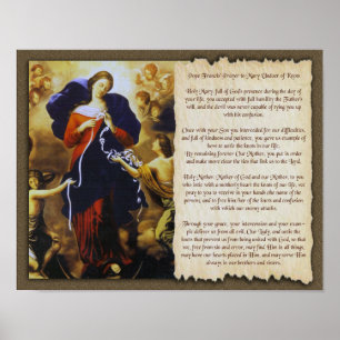VÅR DAM UNDOER AV KNOTS PRAYER POSTER