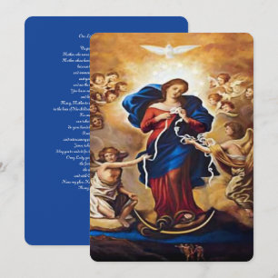 Vår Dam Undoer of Knots Julkort