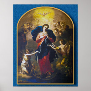 Vår Dam Undoer of Knots Poster