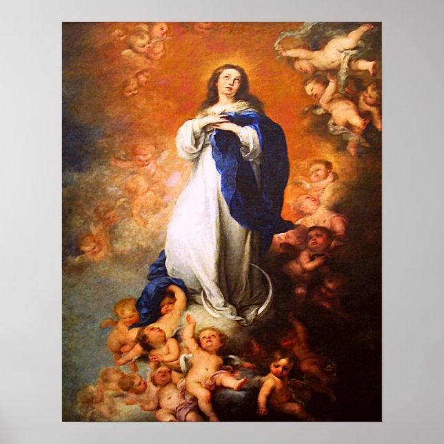 Vår Dam Virgin Mary Immaculate Heart Poster (Framsidan)