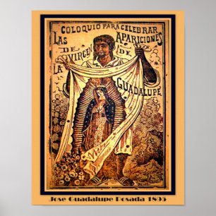 Vår Dam Virgin Mary-Jose Guadalupe Posada Poster