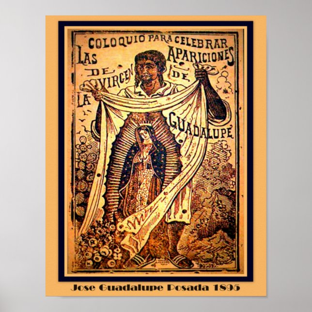 Vår Dam Virgin Mary-Jose Guadalupe Posada Poster (Framsidan)