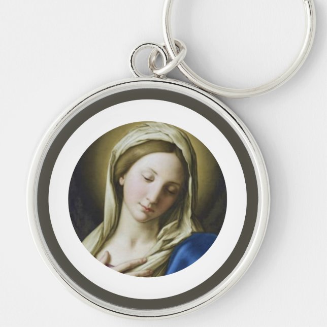 Vår Dam, Virgin Mary, Madonna Nyckelring (Framsidan)