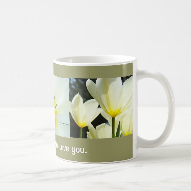 Vår damboss! Vi älskar dig. Kaffemuggspresenter Kaffemugg (Höger)