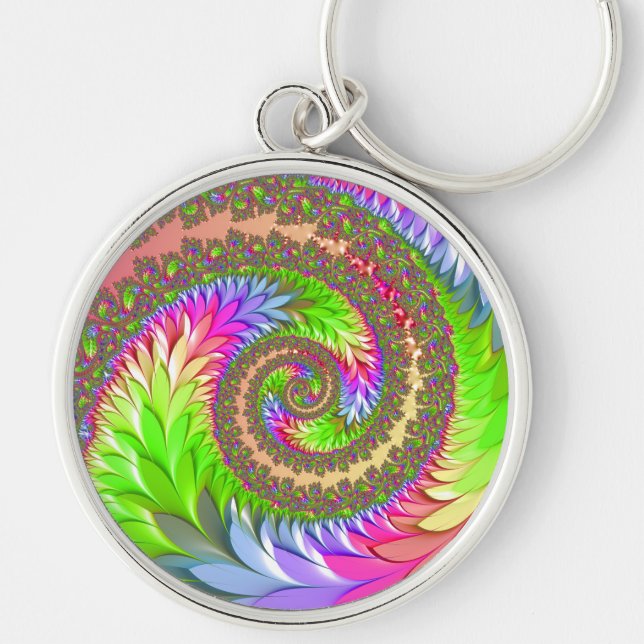 Vår Dancing Queen Rund Silverfärgad Nyckelring (Framsidan)