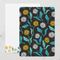 Vår Dandelion Flowers and Löv Design