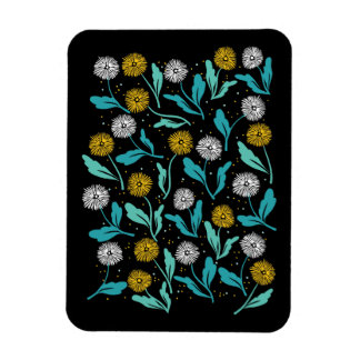 Vår Dandelion Flowers and Löv Design Magnet