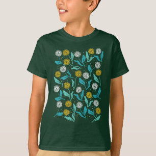 Vår Dandelion Flowers and Löv Design T Shirt