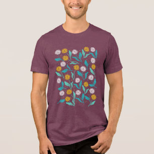 Vår Dandelion Flowers and Löv Design T Shirt