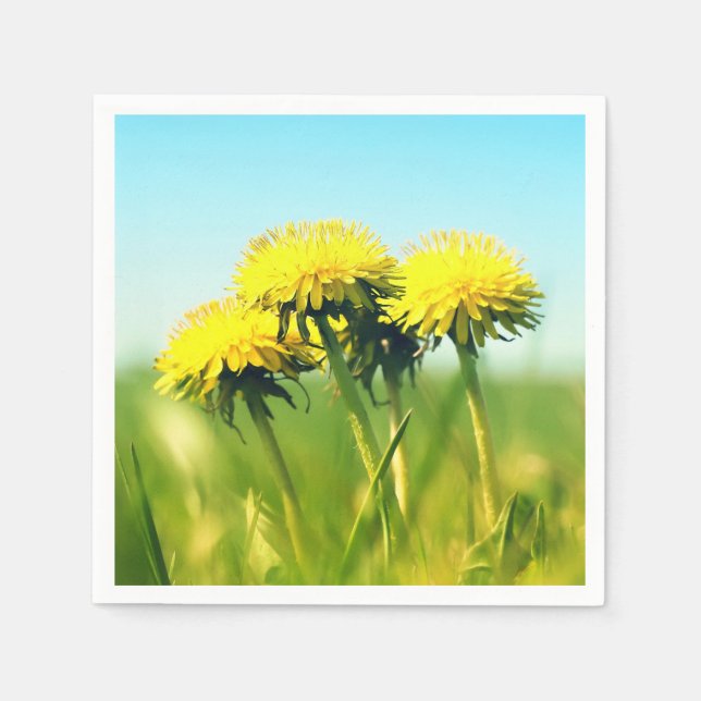 Vår dandelions pappersservett (Framsidan)
