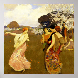Vår dans, Arthur F. Mathews Poster