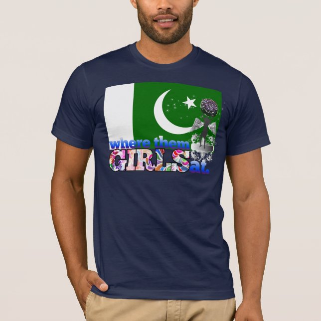 Var dem pakistanska flickor på? tee shirt (Framsida)