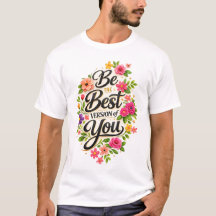 Var den bästa versionen av dig Blommig Inspirerand