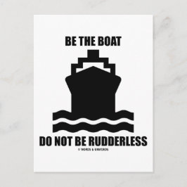 Var den båten, inte drivande (båtskylt) vykort