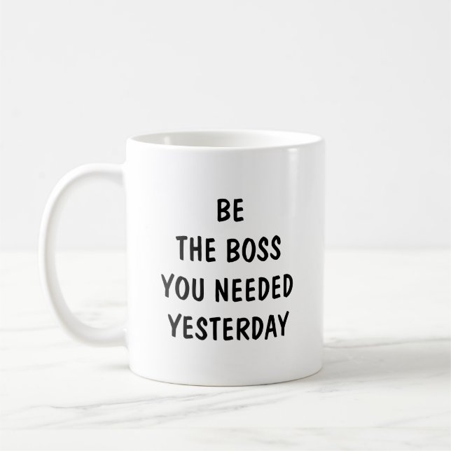 Var den chef du behövde igår kaffemugg (Vänster)