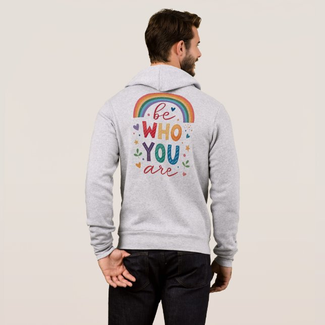 Var den du är t shirt (Hel baksida)