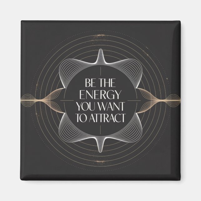 Var Den Energi Du Vill Attrahera Magnet (Framsidan)