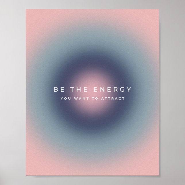 Var den energi du vill locka poster (Framsidan)