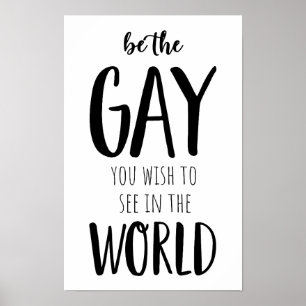 Var den gö du vill se i världen HBT-TQ+ Poster