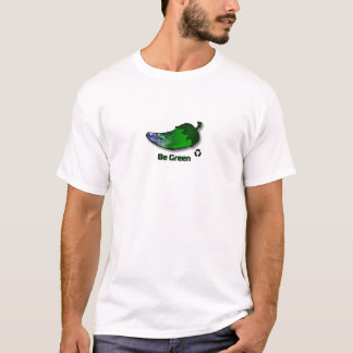 Var den gröna organiska T-tröja T Shirt