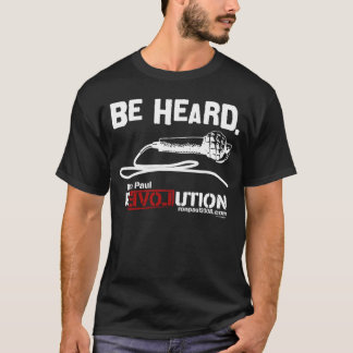 Var den hörda svart Ron Paul skjortan T-shirt