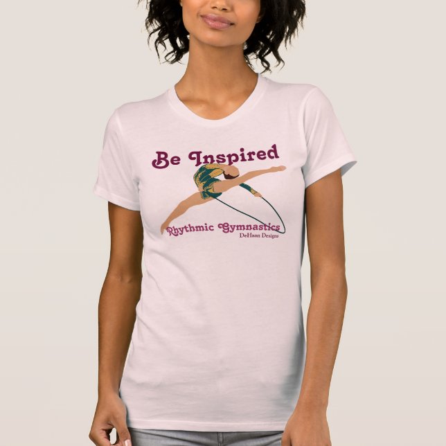Var den inspirerade Rythmic gymnastiska damT-tröja T-shirt (Framsida)