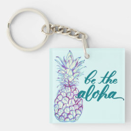 Var den lilla nyckelringen Aloha Pineapple Square