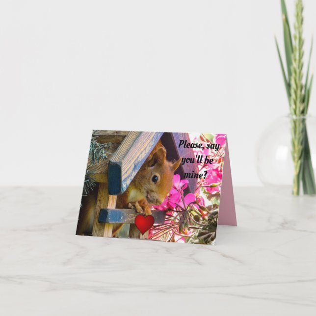 Var den min ekorrevalentinen helgkort (Framsida)