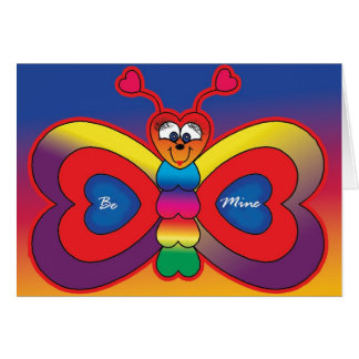 Var den min fjärilen hälsningskort