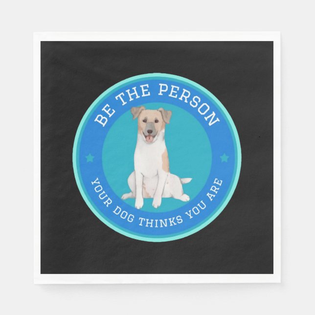 Var den person din hund tror du är  pappersservett (Framsidan)