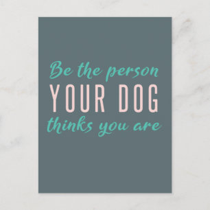 Var den person som du tror att du är Hund Offert Vykort